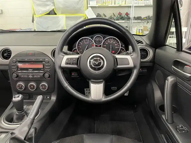 マツダ ロードスター RS 千葉県 2011(平23)年 4.5万km ストーミーブルーマイカ Rパッケージ/専用BBS17インチAW/専用レカロシート/BOSEサウンドシステム7スピーカー/シートヒーター/前後ドライブレコーダー/ステアリングスイッチ/保証書/取扱説明書/スペアキー