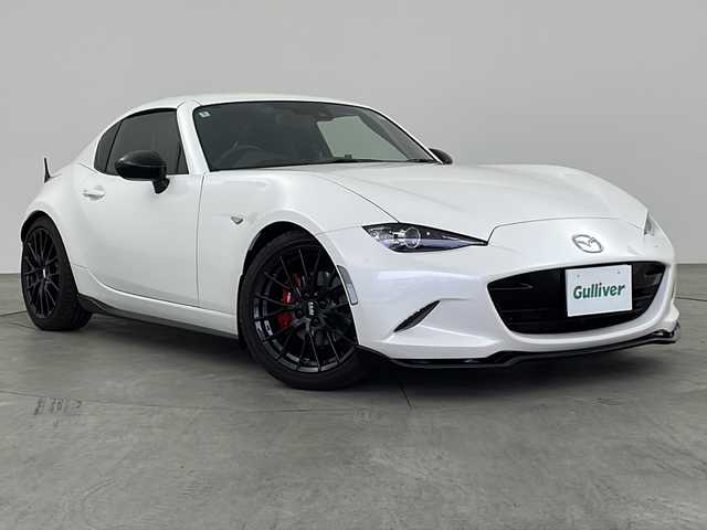 マツダ ロードスター ＲＦ RS 兵庫県 2022(令4)年 1.8万km スノーフレイクホワイトパールマイカ 純正マツダコネクトナビ/ＣＤ/DVD/フルセグ/BT/バックカメラ/ETC/６MT/BOSEサウンド/電動オープン/純正RECAROシート/ハーフレザー/シートヒーター/純正Brembo社製ブレーキシステム/純正BBS社製17インチアルミホイール/FUJITSUBO製マフラー/純正ビルシュタインダンパー/Rmagicローダウンスプリング/純正OPエアロ