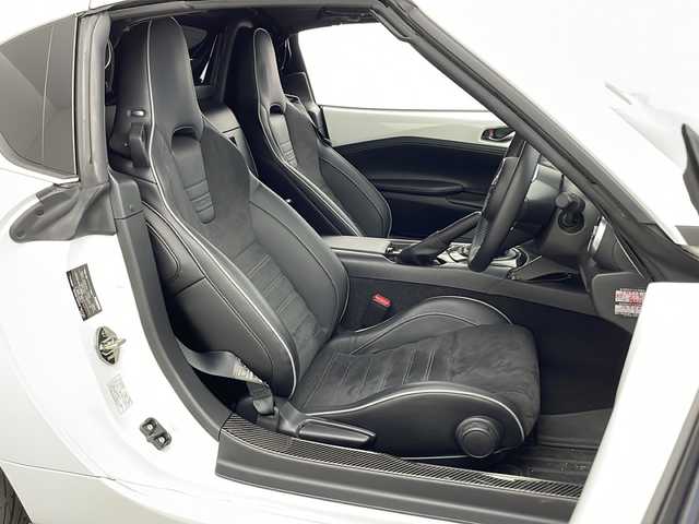 マツダ ロードスター ＲＦ RS 兵庫県 2022(令4)年 1.8万km スノーフレイクホワイトパールマイカ 純正マツダコネクトナビ/ＣＤ/DVD/フルセグ/BT/バックカメラ/ETC/６MT/BOSEサウンド/電動オープン/純正RECAROシート/ハーフレザー/シートヒーター/純正Brembo社製ブレーキシステム/純正BBS社製17インチアルミホイール/FUJITSUBO製マフラー/純正ビルシュタインダンパー/Rmagicローダウンスプリング/純正OPエアロ