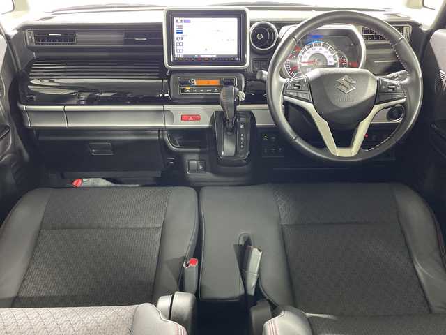 スズキ スペーシア カスタム HYBRID XS ターボ 神奈川県 2020(令2)年 5万km ピュアホワイトP 純正8型SDナビ/(CD　DVD　Bluetooth　AM　FM)/デュアルブレーキサポート/レーンキープアシスト/クルーズコントロール/全方位カメラ/ヘッドアップディスプレイ/リアパーキングセンサー/アイドリングストップ/社外前後ドライブレコーダー/純正ビルトインETC/運転席シートヒーター/パドルシフト/後席サーキュレーター/純正15インチAW