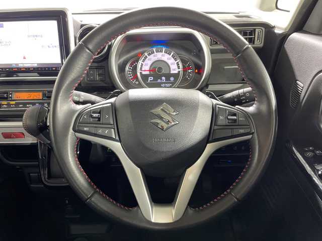 スズキ スペーシア カスタム HYBRID XS ターボ 神奈川県 2020(令2)年 5万km ピュアホワイトP 純正8型SDナビ/(CD　DVD　Bluetooth　AM　FM)/デュアルブレーキサポート/レーンキープアシスト/クルーズコントロール/全方位カメラ/ヘッドアップディスプレイ/リアパーキングセンサー/アイドリングストップ/社外前後ドライブレコーダー/純正ビルトインETC/運転席シートヒーター/パドルシフト/後席サーキュレーター/純正15インチAW