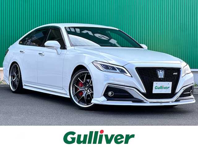 トヨタ クラウン ハイブリッド RS 宮城県 2021(令3)年 4.4万km プレシャスホワイトパール セーフティパッケージプラス/・カラーヘッドアップディスプレイ/・パーキングサポートブレーキ/リアカメラディテクション/・パノラミックビューモニター/＝＝＝/エイムゲインフロントスポイラー/エイムゲイン20インチAW/TRDリヤバンパースポイラー/BLITZ車高調（BLITZ DSC Plus）/セーフティセンス/・レーントレーシングアシスト/・レーダークルーズコントロール/・プリクラッシュセーフティ/・アダプティブハイビームシステム/・ロードサインアシスト/・先行車発進告知機能/・ドライバー異常時対応システム/ブラインドスポットモニター/リアクロストラフィックオートブレーキ/リアクロストラフィックアラート/純正12.3インチナビ/・CD/DVD/・Blu-ray/・Bluetooth/・フルセグTV/ビルトインETC2.0/ドライブレコーダー/GPSレーダー探知機（ZERO 706V）/ハーフレザーシート/シートヒーター/ステアリングヒーター/電動パーキングブレーキ/ブレーキホールド/3眼LEDヘッドランプ/シーケンシャルターンランプ/フロアマット