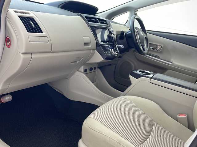 トヨタ プリウス α S ツーリングセレクション 沖縄県 2015(平27)年 10万km オレンジM 社外SDナビ（CN-RX01WD）/CD/DVD/SD/BT/フルセグ/バックカメラ　/ビルトインETC/前後ドライブレコーダー/横滑り防止装置/LEDヘッドライト/オートライト/純正17インチAW/純正フロアマット/ドアバイザー/プッシュスタート/スマートキ―
