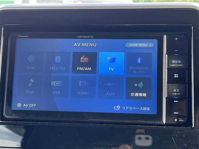 スズキ スペーシア カスタム HYBRID XS ターボ 青森県 2022(令4)年 1.8万km インディゴブルーメタリック ４WD/社外ナビ/フルセグTV/CD/DVD/BT/ETC/ドライブレコーダー/両側パワースライドドア/前席シートヒーター/パドルシフト/ヘッドアップディスプレイ/15インチ純正AW/衝突被害軽減システム/レーンキープアシスト/LEDオートライト