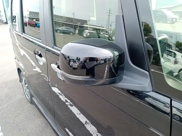 ホンダ Ｎ ＢＯＸ カスタム L 福井県 2021(令3)年 3.7万km クリスタルブラックパール 衝突被害軽減システム/レーダークルーズコントロール/純正ディーラーオプションナビ（VXM-214VFi）/・（フルセグTV/CD/DVD/Bluetooth）/バックカメラ/ビルトインETC/前方ドライブレコーダー/両側パワースライドドア/革調シートカバー/サンシェード/純正14インチAW/純正フロアマット/スマートキー