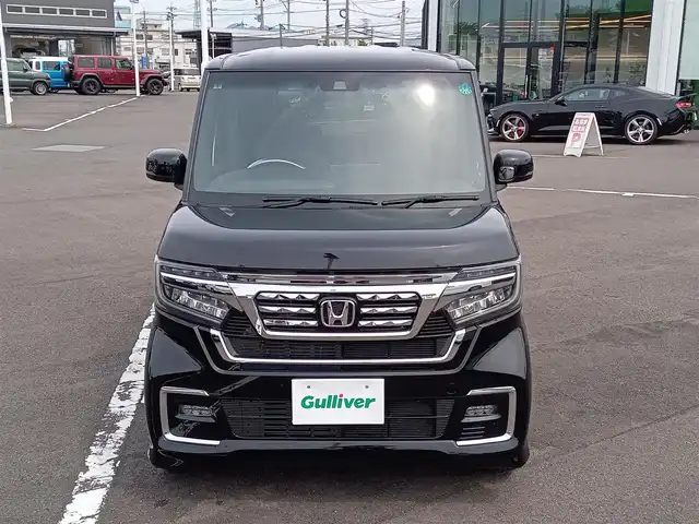 ホンダ Ｎ ＢＯＸ カスタム L 福井県 2021(令3)年 3.7万km クリスタルブラックパール 衝突被害軽減システム/レーダークルーズコントロール/純正ディーラーオプションナビ（VXM-214VFi）/・（フルセグTV/CD/DVD/Bluetooth）/バックカメラ/ビルトインETC/前方ドライブレコーダー/両側パワースライドドア/革調シートカバー/サンシェード/純正14インチAW/純正フロアマット/スマートキー
