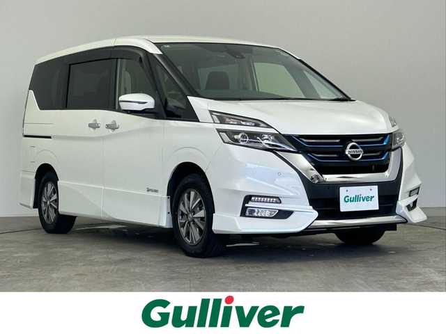 日産 セレナ e－パワー ハイウェイスター V 千葉県 2018(平30)年 3.8万km ブリリアントホワイトパール 禁煙車/プロパイロット/エマージェンシーブレーキ/純正9インチナビ/・MM517D-L/・CD/DVD/BD/BT/フルセグTV/アラウンドビューモニター/純正フリップダウンモニター/デジタルインナールームミラー/オートクルーズコントロール/両側電動スライドドア/ステアリングヒーター/ETC/LEDヘッドライト/オートライト/コーナーセンサー/電動パーキングブレーキ/ブレーキホールド/スマートキー