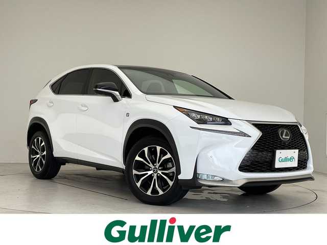 レクサス ＮＸ 200t Fスポーツ 愛知県 2016(平28)年 5万km ホワイトノーヴァガラスフレーク 純正ナビ/三眼LEDヘッドライト/ガラスルーフ/レーダークルーズコントロール/シートヒーター/バックカメラ/電動リアゲート/パワーシート/ヘッドアップディスプレイ/コーナーセンサー/純正アルミホイール/ブラインドスポットモニター/パドルシフト/ステアリングヒーター/オートマチックハイビーム/ETC/衝突軽減システム/フルセグ/CD DVD/Bluetooth/ステアリングスイッチ/スマートキー/プッシュスタート