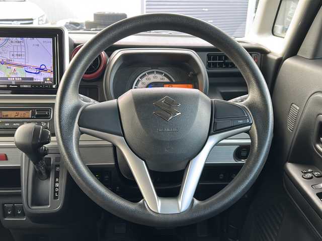スズキ スペーシア HYBRID X 青森県 2019(平31)年 2.1万km ブルーイッシュブラックパール3 ・4WD/・純正ナビ/・バックカメラ/・Bluetooth/・フルセグTV/・衝突軽減ブレーキ/・レーンキープアシスト/・両側パワースライドドア/・前後コーナーセンサー/・ドライブレコーダー/・ETC/・プッシュスタート/・スマートキー/・シートヒーター/・純正14AW/・スペアキー