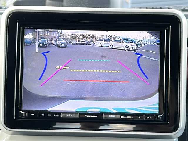 スズキ スペーシア HYBRID X 青森県 2019(平31)年 2.1万km ブルーイッシュブラックパール3 ・4WD/・純正ナビ/・バックカメラ/・Bluetooth/・フルセグTV/・衝突軽減ブレーキ/・レーンキープアシスト/・両側パワースライドドア/・前後コーナーセンサー/・ドライブレコーダー/・ETC/・プッシュスタート/・スマートキー/・シートヒーター/・純正14AW/・スペアキー