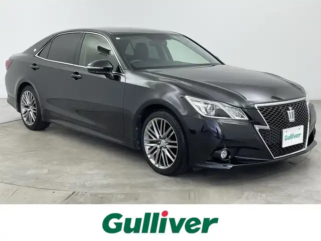 トヨタ クラウン アスリート アスリート 大分県 2014(平26)年 3.5万km プレシャスブラックパール 社外ナビ/Bluetooth/CD/フルセグ/純正アルミホイル18インチ/純正フロアマット/オートライト/ステアリングスイッチ/フォグランプ/スマートキー/プッシュスタート/カーテンエアバック/ドライブレコーダー/取扱説明書