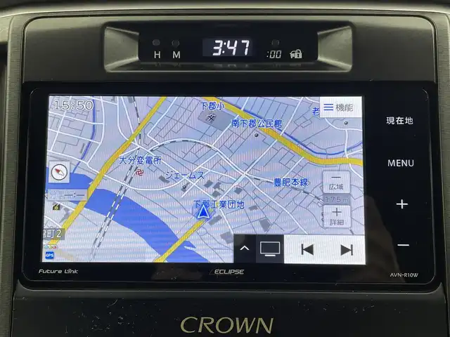 トヨタ クラウン アスリート アスリート 大分県 2014(平26)年 3.5万km プレシャスブラックパール 社外ナビ/Bluetooth/CD/フルセグ/純正アルミホイル18インチ/純正フロアマット/オートライト/ステアリングスイッチ/フォグランプ/スマートキー/プッシュスタート/カーテンエアバック/ドライブレコーダー/取扱説明書