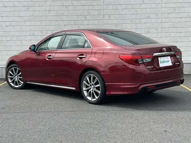 トヨタ マークＸ PREMIUM 茨城県 2013(平25)年 1.3万km ダークレッドマイカメタリック モデリスタエアロ/横滑防止装置/前後コーナーセンサー/レザーシート/前席シートヒーター/前席パワーシート/純正１８インチアルミホイール/HIDオートライト/社外フロアマット/スマートキー/プッシュスタート/クルーズコントロール/電動リアサンシェード/早朝パネル/革巻きステアリング/ステアリングリモコン/ビルトインETC/記録簿/保証書