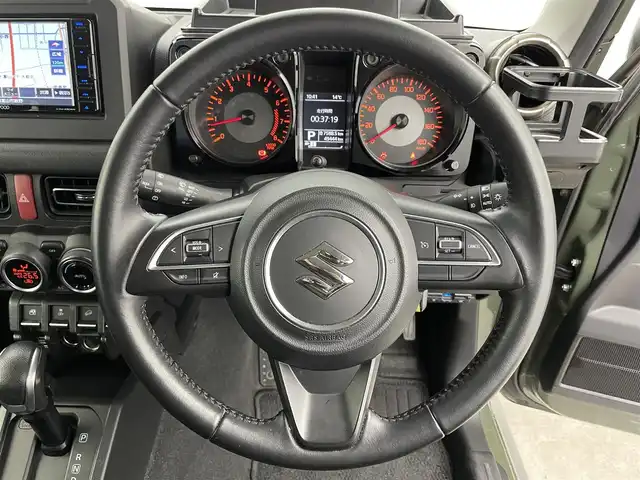 スズキ ジムニー シエラ JC 富山県 2020(令2)年 5万km ジャングルグリーン ４WD/純正ナビ（CD　DVD　bluetooth）/バックカメラ/ETC/衝突軽減ブレーキ/レーンキープ/前席シートヒーター/スマートキー/プッシュスタート/オートライト/LEDヘッドライト/フォグ/クルーズコントロール/横滑防止装置/純正マット・バイザー/保証書、取説/スペアキー