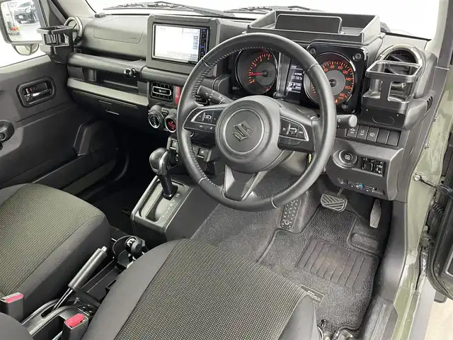 スズキ ジムニー シエラ JC 富山県 2020(令2)年 5万km ジャングルグリーン ４WD/純正ナビ（CD　DVD　bluetooth）/バックカメラ/ETC/衝突軽減ブレーキ/レーンキープ/前席シートヒーター/スマートキー/プッシュスタート/オートライト/LEDヘッドライト/フォグ/クルーズコントロール/横滑防止装置/純正マット・バイザー/保証書、取説/スペアキー
