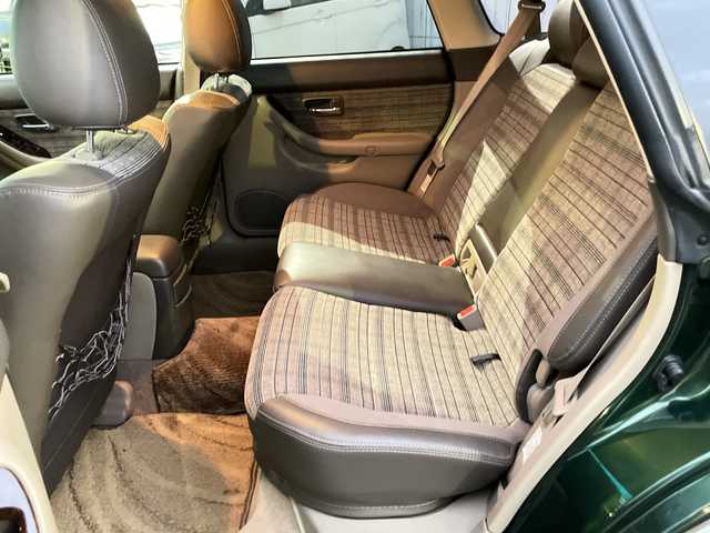 スバル レガシィ ランカスター 神奈川県 1999(平11)年 8万km ダークグリーンマイカ/ウォームグレーオパール ワンオーナー/ハーフレザーシート/MOMO革ウッドコンビステアリング/タワーバー/ウッド調パネル/純正オーディオ/キーレスキー/スペアキー/保証書/取扱説明書