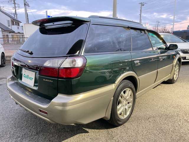 スバル レガシィ ランカスター 神奈川県 1999(平11)年 8万km ダークグリーンマイカ/ウォームグレーオパール ワンオーナー/ハーフレザーシート/MOMO革ウッドコンビステアリング/タワーバー/ウッド調パネル/純正オーディオ/キーレスキー/スペアキー/保証書/取扱説明書