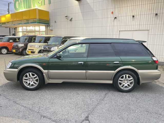 スバル レガシィ ランカスター 神奈川県 1999(平11)年 8万km ダークグリーンマイカ/ウォームグレーオパール ワンオーナー/ハーフレザーシート/MOMO革ウッドコンビステアリング/タワーバー/ウッド調パネル/純正オーディオ/キーレスキー/スペアキー/保証書/取扱説明書