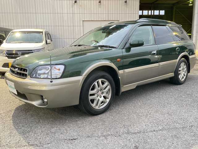 スバル レガシィ ランカスター 神奈川県 1999(平11)年 8万km ダークグリーンマイカ/ウォームグレーオパール ワンオーナー/ハーフレザーシート/MOMO革ウッドコンビステアリング/タワーバー/ウッド調パネル/純正オーディオ/キーレスキー/スペアキー/保証書/取扱説明書