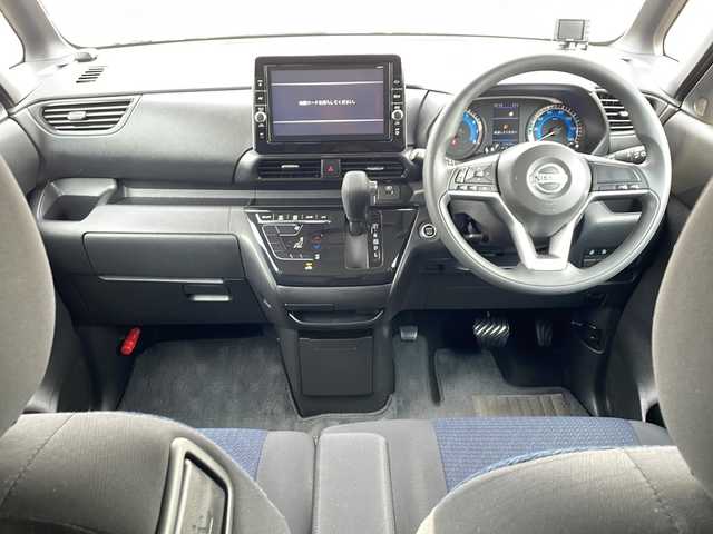 日産 ルークス ハイウェイスター X 徳島県 2021(令3)年 3.8万km アメジストパープル 純正9型ナビ　MM320D-L/（ラジオ/フルセグ/DISC/AUX/BT）/全方位カメラ/ビルトインETC/後方コーナーセンサー/アイドリングストップ/LEDヘッドライト/両側電動スライドドア/純正14AW/ドアバイザー/フォグライト/スマートキー/スペアアキー/道路標識表示/速度標識表示