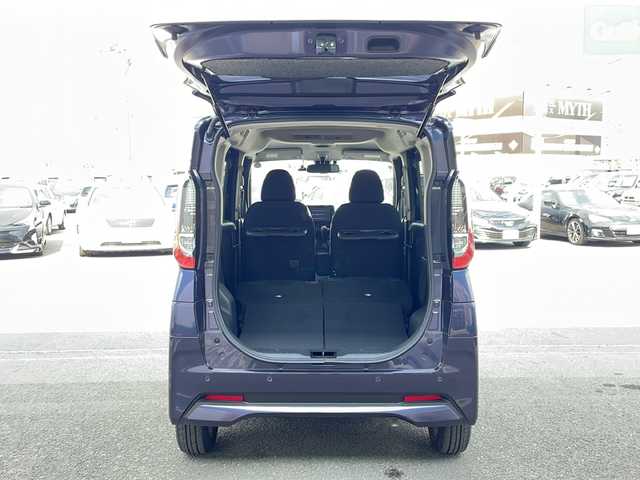 日産 ルークス ハイウェイスター X 徳島県 2021(令3)年 3.8万km アメジストパープル 純正9型ナビ　MM320D-L/（ラジオ/フルセグ/DISC/AUX/BT）/全方位カメラ/ビルトインETC/後方コーナーセンサー/アイドリングストップ/LEDヘッドライト/両側電動スライドドア/純正14AW/ドアバイザー/フォグライト/スマートキー/スペアアキー/道路標識表示/速度標識表示