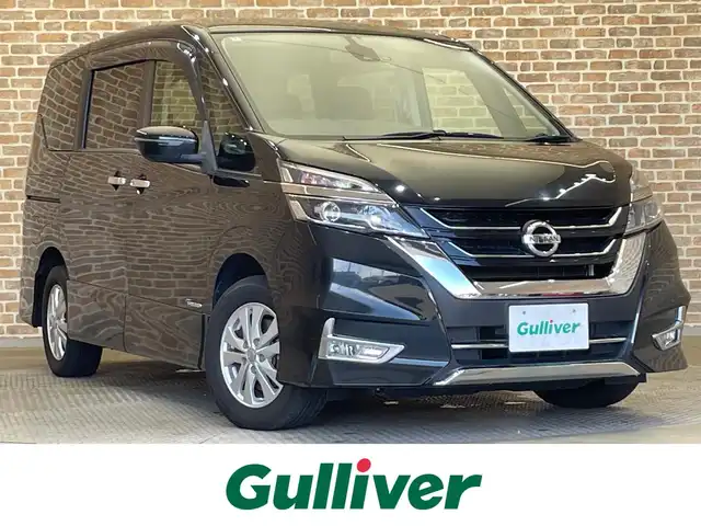 日産 セレナ ハイウェイスター Vセレクション 岩手県 2018(平30)年 9.3万km ダイヤモンドブラック 社外9インチSDナビ/AM/FM/Bluetooth/フルセグTV/バックカメラ/ドライブレコーダー/両側パワースライドドア/クルーズコントロール/衝突被害軽減ブレーキ/横滑り防止装置/アイドリングストップ/ETC/オートライト/LEDヘッドライト/フォグランプ/スマートキー/エンジンスターター/プッシュスタート/電動格納ミラー/純正15インチAW/純正フロアマット/ドアバイザー/保証書/取扱説明書
