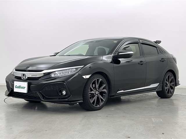 ホンダ シビック ハッチバック ホンダセンシング 宮城県 2018(平30)年 7.6万km クリスタルブラックパール ホンダセンシング/・衝突軽減ブレーキ/・レーンキープアシスト/・アダプティブクルーズコントロール/・オートハイビーム/サイドエアロ/純正7インチナビ/・CD.DVD.SD.BT.USB/フルセグTV/バックモニター/前席シートヒーター/革調シートカバー/パドルシフト/ステアリングスイッチ/ビルトインETC/LEDヘッドライト/LEDフォグランプ/シーケンシャルランプ/横滑り防止装置/ECONスイッチ/純正18インチAW