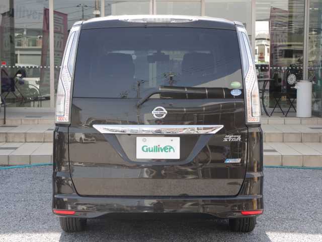 日産 セレナ ハイウェイS G Sハイブリッド 千葉県 2014(平26)年 6.1万km 茶 純正ナビ/AM/FM/Ｂｌｕｅｔｏｏｔｈ/ＣＤ/ＤＶＤ再生/後席フリップダウンモニター/両側パワースライドドア/ＥＴＣ/レーンキープアシスト/HIDヘッドライト/フォグランプ/オートライト/スマートキー/スペアキー（スマートキー）/ウインカーミラー /取扱説明書/保証書
