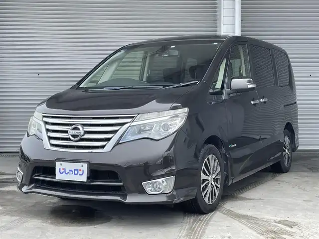 日産 セレナ ハイウェイS G Sハイブリッド 茨城県 2014(平26)年 6.1万km タイガーアイブラウン (株)IDOMが運営する【じしゃロン水戸店】の自社ローン専用車両になりますこちらは現金またはオートローンご利用時の価格です。自社ローンご希望の方は別途その旨お申付け下さい/純正ナビ/両側パワースライドドア/ＥＴＣ/HIDヘッドライト/スマートキー/スペアキー