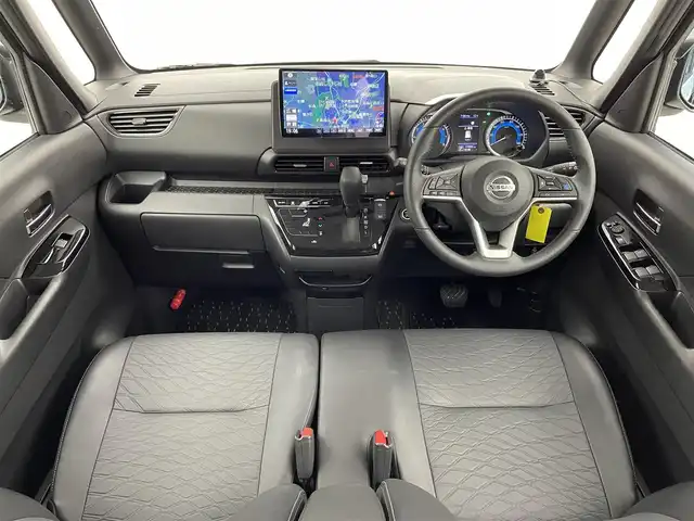 日産 ルークス HWS Gターボ アーバンクロム プロパイロットED 宮城県 2023(令5)年 1.4万km ホワイトパール ストラーダフローティング１０型ナビ　/プロパイロット　/両側オートスライドドア　/ハンズフリーオートスライドドア/アラウンドビューモニター　/防水シート　/エマージェンシーブレーキ　/車線逸脱警報　/リアパーキングソナー /ＬＥＤヘッドライト　/オートハイビーム/フォグランプ　/ＥＴＣ　/電動パーキングブレーキ　/オートホールド機能/純正15インチAW/禁煙