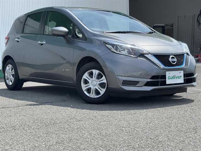 日産 ノート e－パワー B 徳島県 2020(令2)年 1.8万km ダークメタルグレー carrozzeria7インチナビ　AVIC-RZ003/（AM/FM/BT/iPod/USB/SD）/バックカメラ/全周囲カメラ/デジタルインナーミラー/ETC/クリアランスソナー/踏み間違い衝突防止アシスト/プッシュスタート/スマートキー/スペアキー