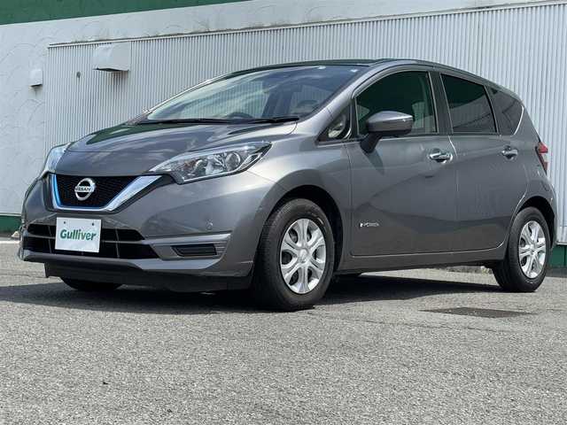 日産 ノート e－パワー B 徳島県 2020(令2)年 1.8万km ダークメタルグレー carrozzeria7インチナビ　AVIC-RZ003/（AM/FM/BT/iPod/USB/SD）/バックカメラ/全周囲カメラ/デジタルインナーミラー/ETC/クリアランスソナー/踏み間違い衝突防止アシスト/プッシュスタート/スマートキー/スペアキー