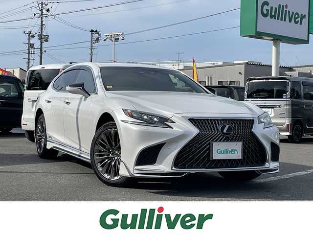 レクサス ＬＳ 青森県 2018(平30)年 7.4万km ソニッククォーツ 純正ナビ/フルセグTV/CD/DVD/BT/サンルーフ/バックカメラ/パノラミックビューモニター/レクサスセーフティセンス/全席パワーシート/デジタルインナーミラー/パワートランク/レザーエアシート/ヘッドアップディスプレイ/レーダークルーズコントロール/ETC２．０