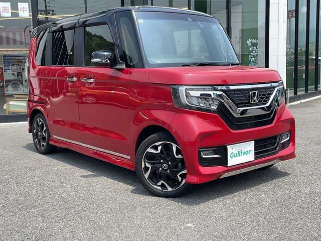 ホンダ Ｎ ＢＯＸ カスタム G L ターボ ホンダセンシング 兵庫県 2018(平30)年 5.4万km ミラノレッド 純正SDナビ/・BT/・CD/DVD/クルーズコントロール追従あり/レーンアシスト/カーテンエアバック/車線逸脱警報/バックカメラ/レーダーブレーキ/前後ドラレコ/ETC