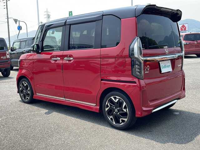 ホンダ Ｎ ＢＯＸ カスタム G L ターボ ホンダセンシング 兵庫県 2018(平30)年 5.4万km ミラノレッド 純正SDナビ/・BT/・CD/DVD/クルーズコントロール追従あり/レーンアシスト/カーテンエアバック/車線逸脱警報/バックカメラ/レーダーブレーキ/前後ドラレコ/ETC