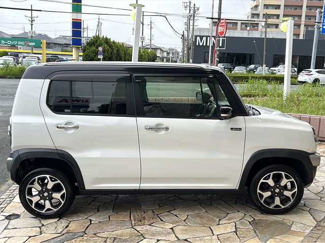スズキ ハスラー Jスタイル Ⅲ 静岡県 2018(平30)年 1.4万km ピュアホワイトパール/ブラック2トーン 社外メモリナビ/・CD/・DVD/・フルセグTV/・Bluetooth/・USB/・AM/・FM/主要装備/・プリクラッシュセーフティー/・レーンキープ/・横滑り防止装置/・全方位カメラ/・シートヒーターD+N/・ハーフレザーシート/・ドラレコ前/・ETC/・ステアリングリモコン/・HIDヘッドライト/・フォグランプ/・純正フロアマット/・純正アルミホイール/・スマートキー/・プッシュスタート