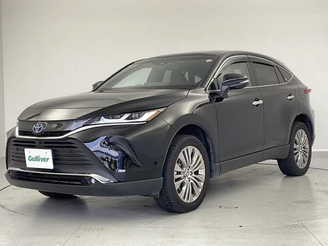 トヨタ ハリアー ハイブリッド Z レザーパッケージ 茨城県 2024(令6)年 1.1万km ブラック 純正ナビ　フルセグＴＶ　全周囲カメラ　追従クルコン　ＬＥＤライト　オートライト　オートマチックハイビーム　パワーシート　シートエアコン　ステアリングヒーター　電動リアゲート　置くだけ充電　ＢＳＭ