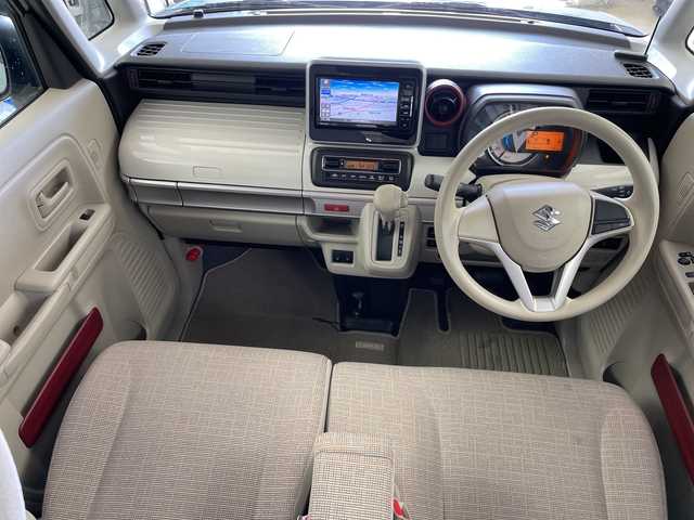 スズキ スペーシア HYBRID X 道央・札幌 2018(平30)年 6万km オフブルーメタリック/ホワイト2トーン ・4WD/・デュアルカメラブレーキサポート/・衝突被害軽減ブレーキ/・社外ナビ（CN-05WD）/・BT/CD/DVD/SD/フルセグTV/・両側パワースライドドア/・前席シートヒーター/・社外エンジンスターター/・車線逸脱防止機能/・ルーフレール/・社外ドライブレコーダー前方/・プッシュスタート/・スマートキー×2/・ETC