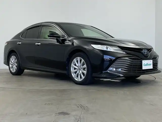 トヨタ カムリ G 鹿児島県 2019(令1)年 5.1万km アティチュードブラックマイカ 社外SDナビ/（AM/FM/CD/DVD/Bluetooth/フルセグ）/バックカメラ/レーダークルーズコントロール/プリクラッシュセーフティ/レーンキープアシスト/パワーシート/オートライト/オートハイビーム/ステアリングリモコン/ETC/ドライブレコーダー/電動パーキング/オートホールド/純正AW17インチ