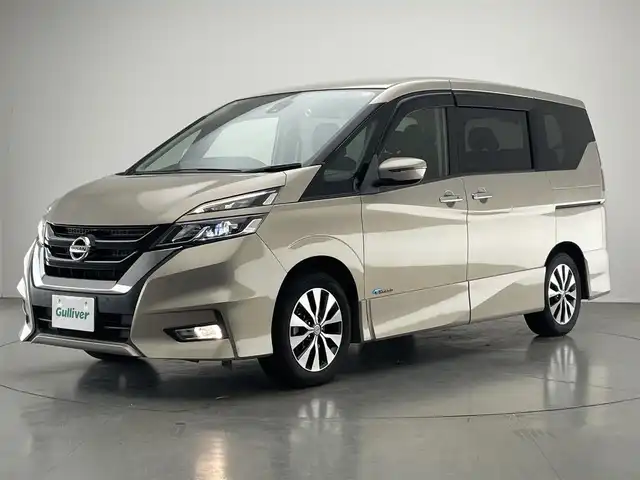 日産 セレナ ハイウェイスター プロパイロットED 愛知県 2016(平28)年 10.7万km カシミヤグレージュ 純正ナビ　後席モニター　プロパイロット　禁煙車　電動パーキング　オートホールド　バックカメラ　快適パック　ハンズフリー両側パワスラ　ＬＥＤオートライト　前後ドラレコ　ＥＴＣ　フォグランプ　ＵＳＢポート