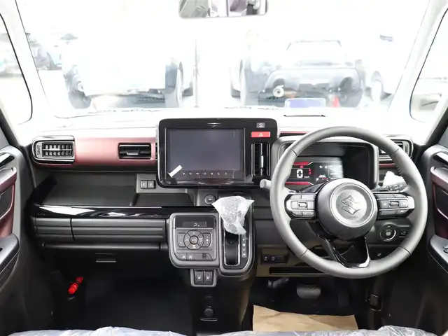 スズキ スペーシア カスタム HYBRID XS ターボ 神奈川県 2025(令7)年 0.1千km パールⅡ ワンオーナー/セーフティサポート（予防安全技術）/純正メモリナビ/：BluetoothAudhio/：フルセグテレビ/全方位モニターバックカメラ/シートヒーター/ステアリングヒーター/ステアリングスイッチ/両側パワースライド/アイドリングストップ/クルーズコントロール/コーナーセンサー（前後）/プッシュスタート/保証書