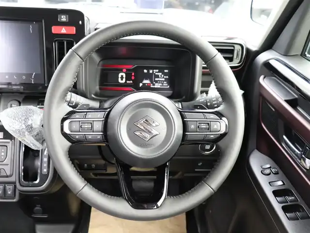 スズキ スペーシア カスタム HYBRID XS ターボ 神奈川県 2025(令7)年 0.1千km パールⅡ ワンオーナー/セーフティサポート（予防安全技術）/純正メモリナビ/：BluetoothAudhio/：フルセグテレビ/全方位モニターバックカメラ/シートヒーター/ステアリングヒーター/ステアリングスイッチ/両側パワースライド/アイドリングストップ/クルーズコントロール/コーナーセンサー（前後）/プッシュスタート/保証書