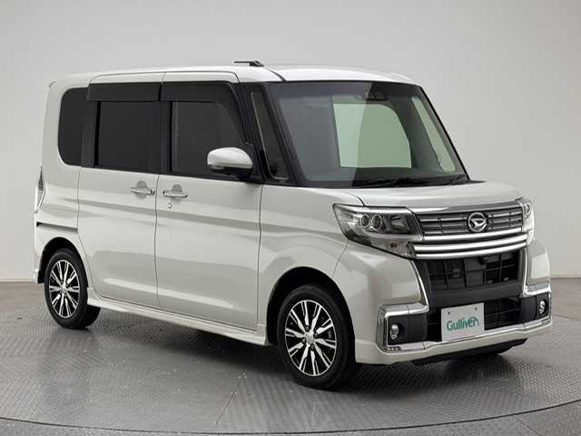 ダイハツ タント カスタムX トップED LTD SAⅢ 兵庫県 2018(平30)年 5.7万km パールホワイトⅢ 両側パワースライドドア/衝突軽減ブレーキ/コーナーセンサー/LEDヘッドライト/オートライト/オートハイビーム/LEDフォグライト/ハーフレザーシート/シートヒーター/アイドリングストップ/純正14インチアルミホイール/スマートキー