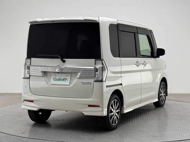 ダイハツ タント カスタムX トップED LTD SAⅢ 兵庫県 2018(平30)年 5.7万km パールホワイトⅢ 両側パワースライドドア/衝突軽減ブレーキ/コーナーセンサー/LEDヘッドライト/オートライト/オートハイビーム/LEDフォグライト/ハーフレザーシート/シートヒーター/アイドリングストップ/純正14インチアルミホイール/スマートキー