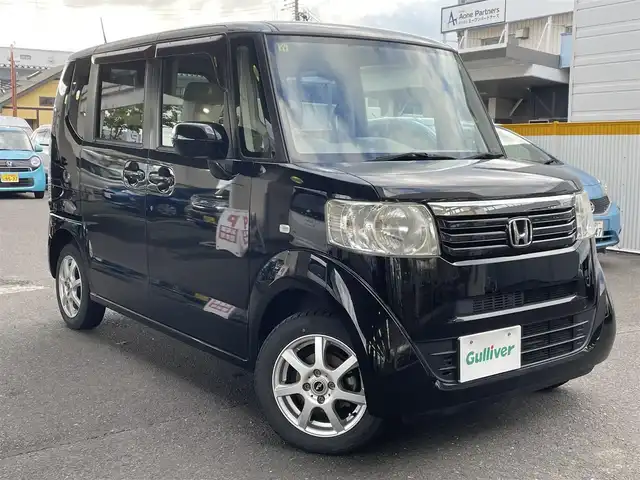 ホンダ Ｎ ＢＯＸ G 宮城県 2014(平26)年 4万km スマートブラック 登録時走行距離39981km/メモリナビ/フルセグテレビ/アイドリングストップ/ドアバイザー/プッシュスタート/スマートキー/両側スライドドア