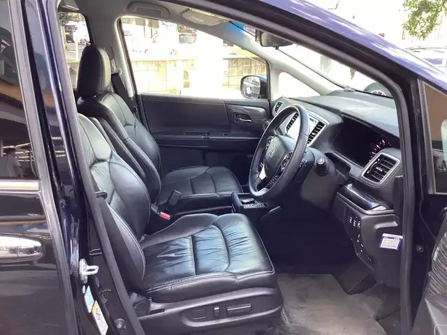 ホンダ オデッセイ アブソルート EX 栃木県 2014(平26)年 4.1万km プレミアムヴィーナスブラックP  純正ナビ/ アラウンドビューカメラ/ フルセグTV/ ビルトインETC/ 衝突被害軽減ブレーキ/ アイドリングストップ/ フリップダウンモニター（リモコン有り）/ ドラレコ前後カメラ（SDカード無し）/ クルーズコントロール/ 両側パワースライドドア/ 前席シートヒーター/ LEDヘッドライト/ フォグライト