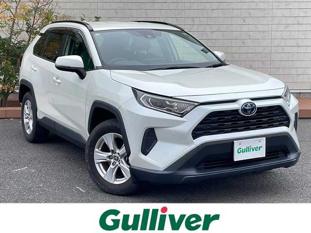 トヨタ ＲＡＶ４ ハイブリットX 茨城県 2021(令3)年 6.2万km ホワイトパールクリスタルシャイン 純正ナビ　/衝突軽減システム　/バックカメラ　/コーナーセンサー前後　/ブラインドスポットモニター　/ＬＥＤヘッドライト　/純正アルミホイール　/ＥＴＣ　/プッシュスタート　/オートマチックハイビーム　/レーンキープアシスト/パーキングアシスト/スペアキー