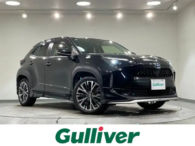 トヨタ ヤリスクロス ハイブリッド Z 愛知県 2022(令4)年 3.7万km ブラックマイカ 純正8インチコネクトナビ（BT/USB/FM/AM/Miracast)/車外カメラ（全方位/フロント/バック/サイド）/モデリスタフルエアロ/トヨタセーフティセンス/レーダークルーズコントロール/衝突被害軽減システム/レーンキープアシスト/横滑り防止装置/オートマチックハイビーム/アイドリングストップ/コーナーセンサー/パワーシート/シートヒーター/ハーフレザーシート/純正アルミホイール（18inch)/純正LEDライト/純正フロアマット/ビルトインETC/スペアキー1本/保証書/取扱説明書