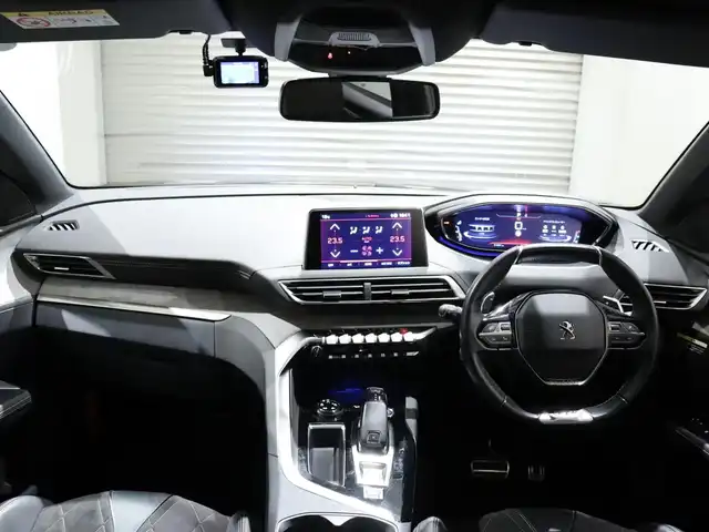 プジョー ３００８ GT ブルー HDi 静岡県 2019(令1)年 5.2万km ペルラネラブラック 純正オーディオ/Bluetooth/AppleCarPlay/ルーフレール/半革シート/前後ドラレコ/プッシュスタート/スマートキー/ETC/レーダークルーズコントロール/LEDヘッドライト/バックカメラ/アラウンドビュー/インテリジェントハイビーム/ストップ＆スタート/パーキングセンサー/ブラインドスポットモニター/ディレクショナルヘッドライト/電動格納ミラー/アンビエンスライト/ハンズフリー電動テールゲート