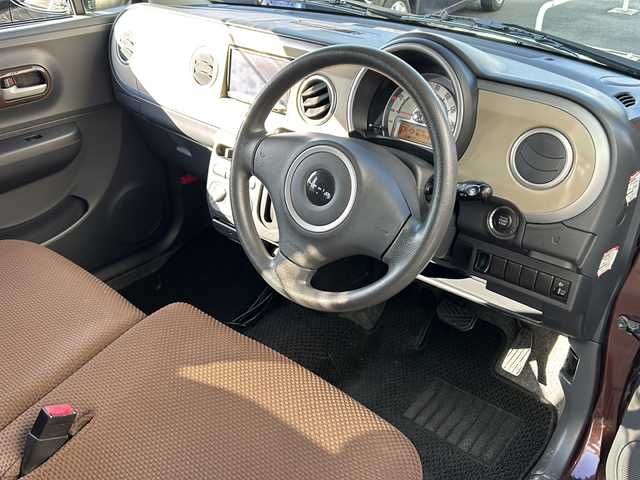 スズキ ラパン 静岡県 2013(平25)年 9万km マルーンブラウンパール ・社外ナビ（AVN112M）/・ワンセグTV（AM.FM.CD.USB）/・プッシュスタート/・ドアバイザー/・純正ホイールキャップ/・パワーウィンドウ/・社外フロアマット